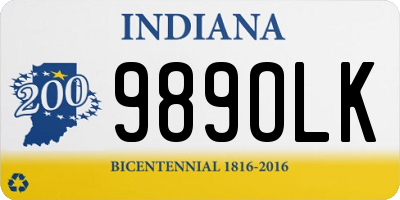 IN license plate 989OLK