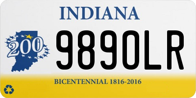 IN license plate 989OLR