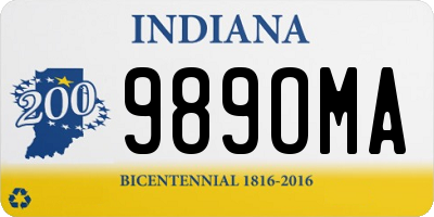 IN license plate 989OMA