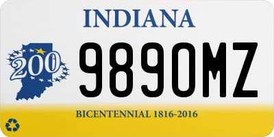 IN license plate 989OMZ