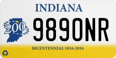IN license plate 989ONR
