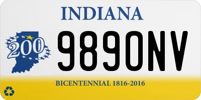 IN license plate 989ONV