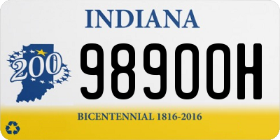 IN license plate 989OOH