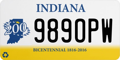 IN license plate 989OPW