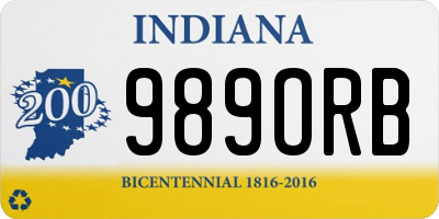 IN license plate 989ORB