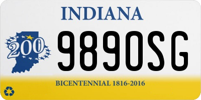 IN license plate 989OSG