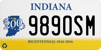 IN license plate 989OSM