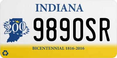 IN license plate 989OSR