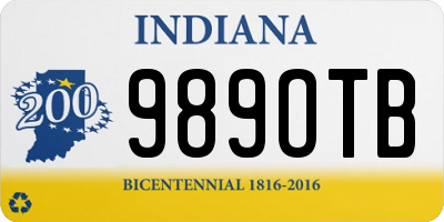 IN license plate 989OTB