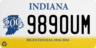 IN license plate 989OUM