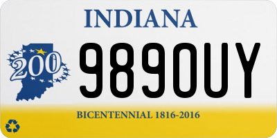 IN license plate 989OUY