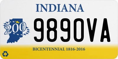 IN license plate 989OVA