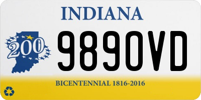 IN license plate 989OVD