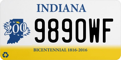 IN license plate 989OWF