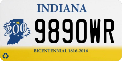 IN license plate 989OWR