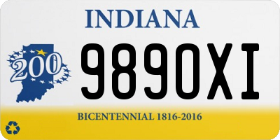 IN license plate 989OXI