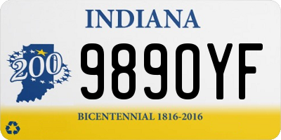 IN license plate 989OYF