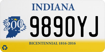 IN license plate 989OYJ