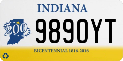 IN license plate 989OYT