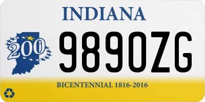 IN license plate 989OZG