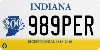 IN license plate 989PER