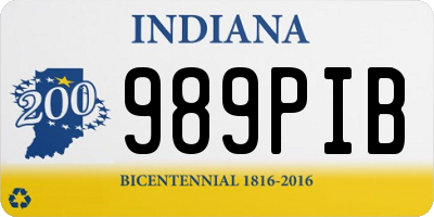 IN license plate 989PIB