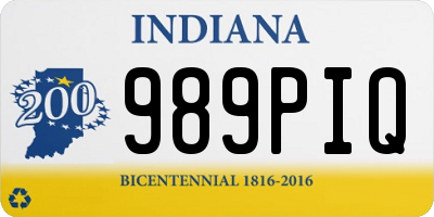 IN license plate 989PIQ
