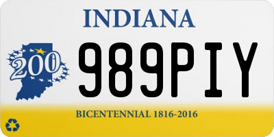 IN license plate 989PIY