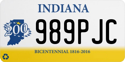 IN license plate 989PJC