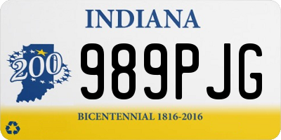 IN license plate 989PJG