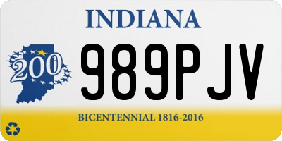 IN license plate 989PJV