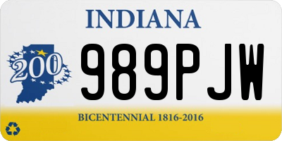 IN license plate 989PJW