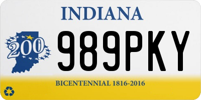 IN license plate 989PKY