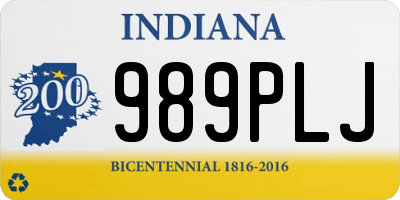 IN license plate 989PLJ