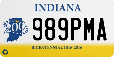 IN license plate 989PMA