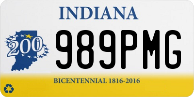 IN license plate 989PMG