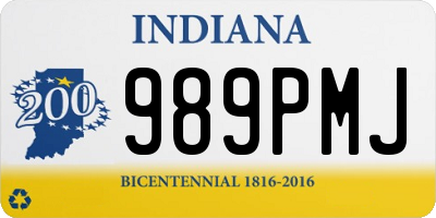 IN license plate 989PMJ