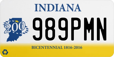 IN license plate 989PMN