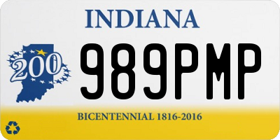 IN license plate 989PMP