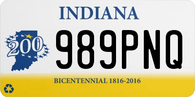 IN license plate 989PNQ