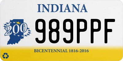 IN license plate 989PPF