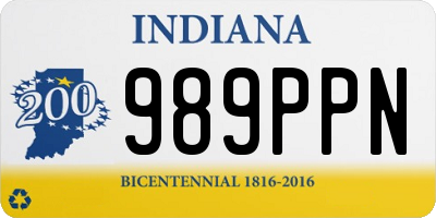 IN license plate 989PPN