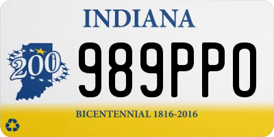 IN license plate 989PPO