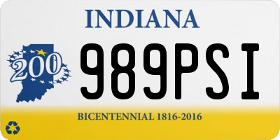 IN license plate 989PSI
