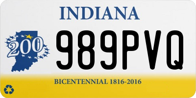 IN license plate 989PVQ