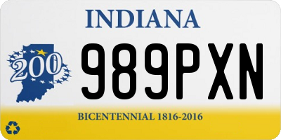 IN license plate 989PXN