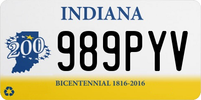 IN license plate 989PYV