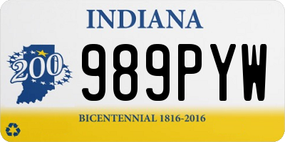 IN license plate 989PYW