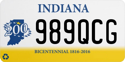 IN license plate 989QCG