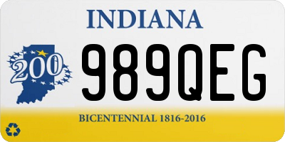 IN license plate 989QEG